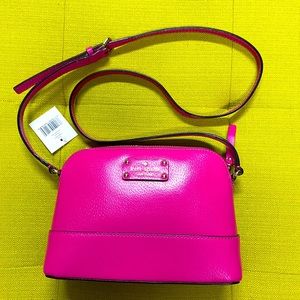 Kate Spade Wellesley Small Flynn Crossbody Bag Pink.